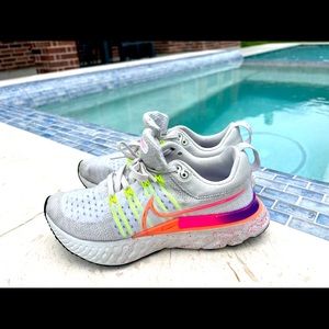 Nike Epic React Flyknit 2 Shoes Rainbow